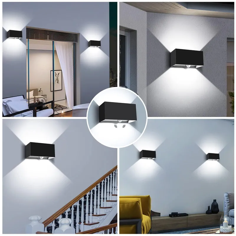 KINGWEN 4 Stuks 20W LED Buitenlamp Bewegingsmelder 6000K IP65 — foto 6