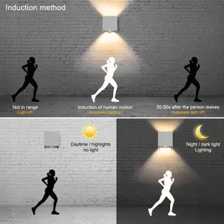KLIGHTEN LED Wandlamp met Bewegingssensor Binnen Buiten 3000K — miniatuur 4