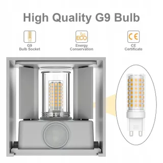 KLIGHTEN LED Wandlamp met Bewegingssensor Binnen Buiten 3000K — miniatuur 2