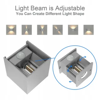 KLIGHTEN LED Wandlamp met Bewegingssensor Binnen Buiten 3000K — miniatuur 3