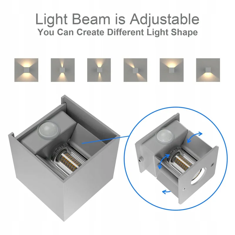 KLIGHTEN LED Wandlamp met Bewegingssensor Binnen Buiten 3000K — foto 3