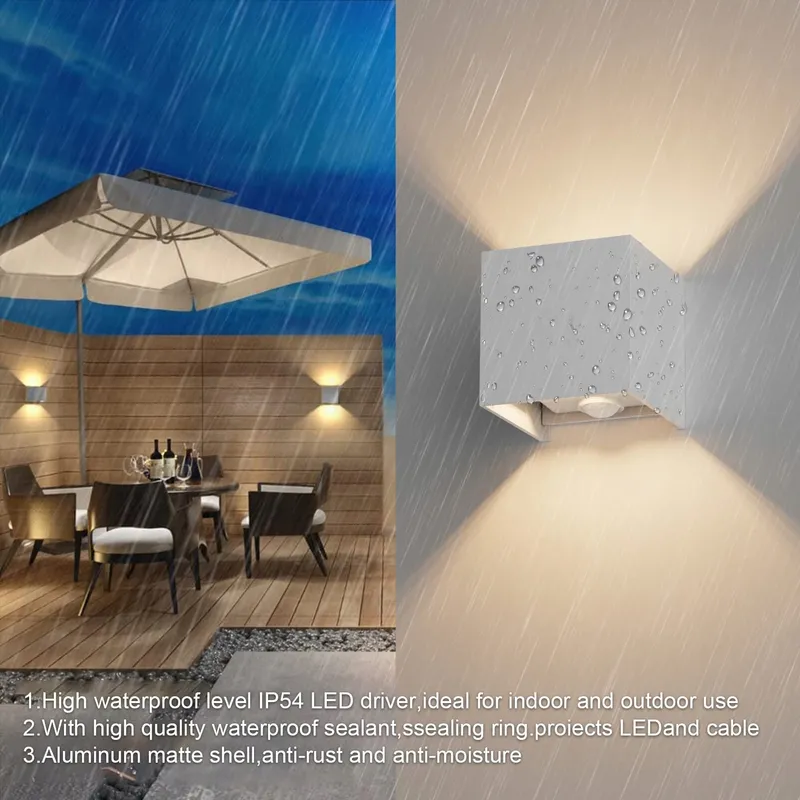 KLIGHTEN LED Wandlamp met Bewegingssensor Binnen Buiten 3000K — foto 5