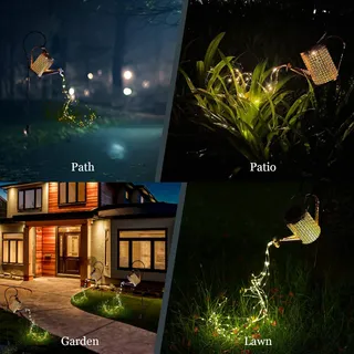 KIZOZO Solar Gieter LED Tuinverlichting IP65 Waterdicht — miniatuur 7