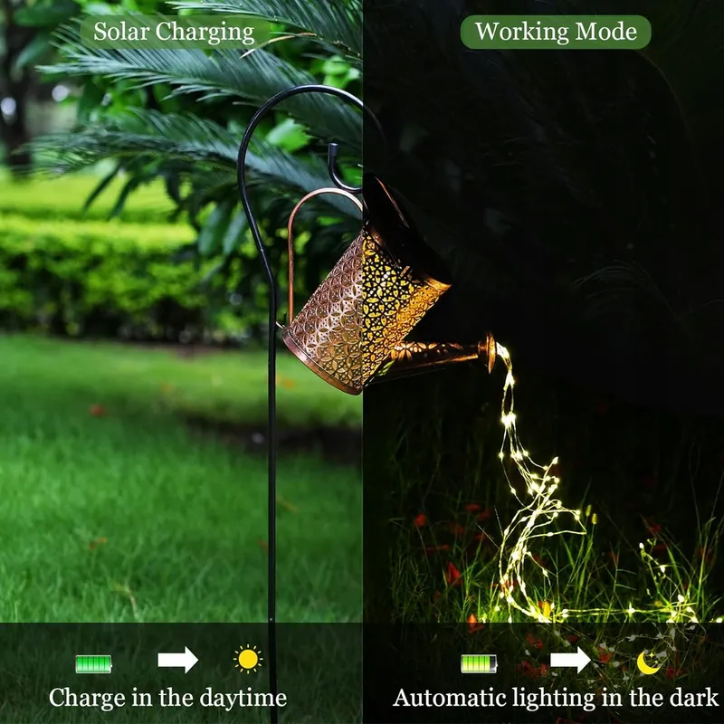 KIZOZO Solar Gieter LED Tuinverlichting IP65 Waterdicht — foto 2