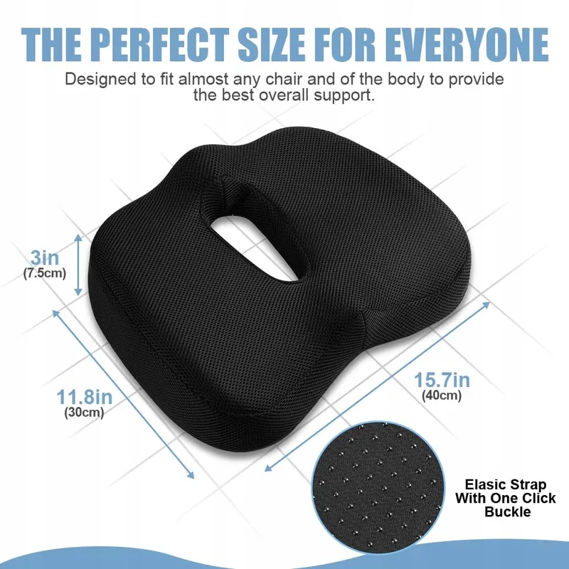 AINIV Orthopedisch Kussen Memory Foam Tegen Rugpijn 30x40cm — foto 2