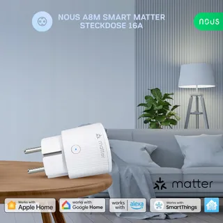 NOUS Matter Slim Stopcontact 16A 3840W Alexa Google Home — miniatuur 2