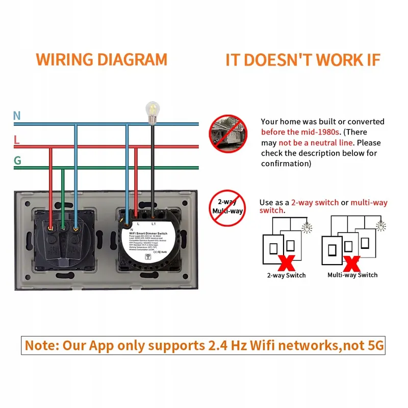 CNBINGO Smart WiFi Lichtschakelaar Schuko Stopcontact Zwart — foto 5
