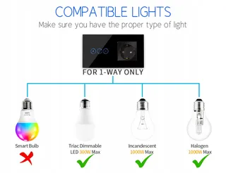 CNBINGO Smart WiFi Lichtschakelaar Schuko Stopcontact Zwart — miniatuur 7