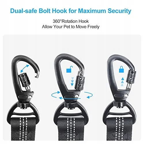 NEWANER 2 Stuks Autogordel Hond 3-in-1 Elastische Demper — foto 3