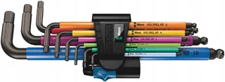 WERA Hex-Plus Inbussleutelset 9-delig Metrisch Meerkleurig — miniatuur 8