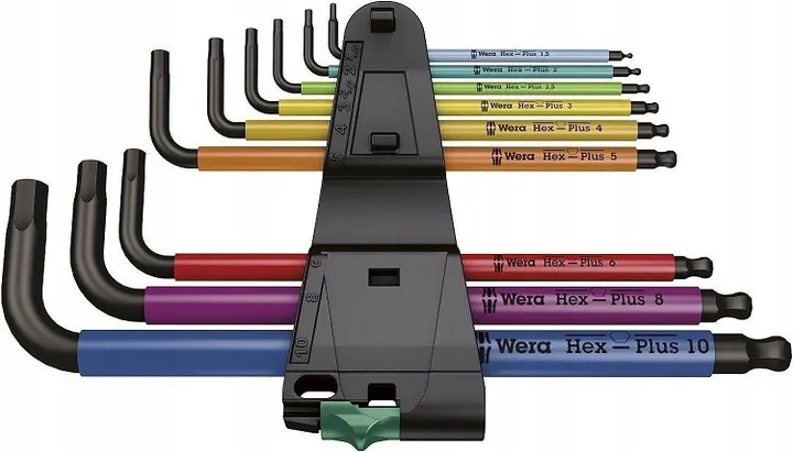 WERA Hex-Plus Inbussleutelset 9-delig Metrisch Meerkleurig — foto 10