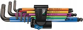 WERA Hex-Plus Inbussleutelset 9-delig Metrisch Meerkleurig — miniatuur 1