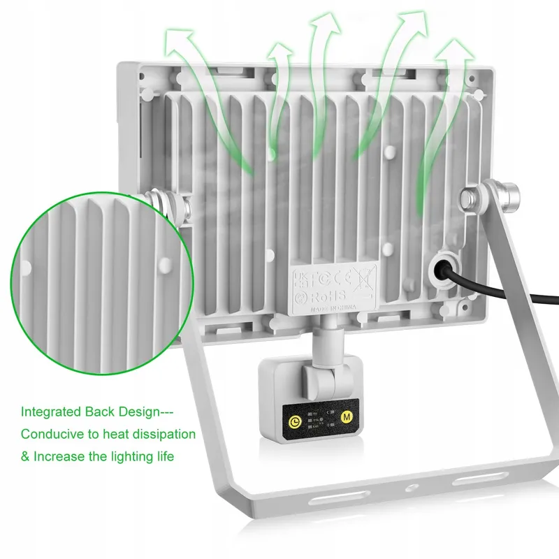 CLY 60W LED Schijnwerper Bewegingsmelder 5200LM 6500K IP66 — foto 6
