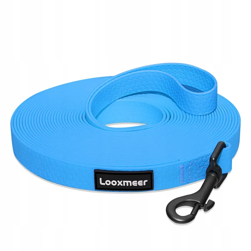 LOOXMEER Hondenriem Trainingslijn 3m Neon Blauw — foto 1