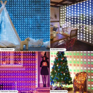 ZAIYW RGB Lichtgordijn 144 LED 24Mx18M App Afstandsbediening — miniatuur 3
