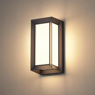 KLIGHTEN 20W Buitenwandlamp IP65 1080 Lumen 3000K Zwart — miniatuur 1