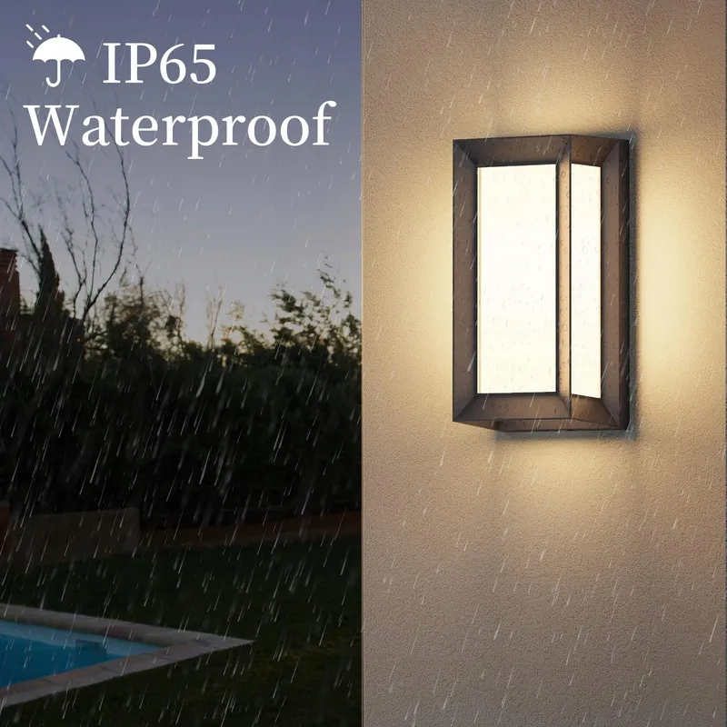 KLIGHTEN 20W Buitenwandlamp IP65 1080 Lumen 3000K Zwart — foto 4