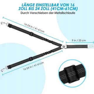 SLOWTON Veiligheidsgordel Hond Verstelbaar Reflecterend V2 — miniatuur 7