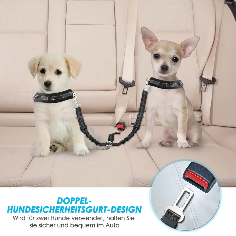 SLOWTON Veiligheidsgordel Hond Verstelbaar Reflecterend V2 — foto 2