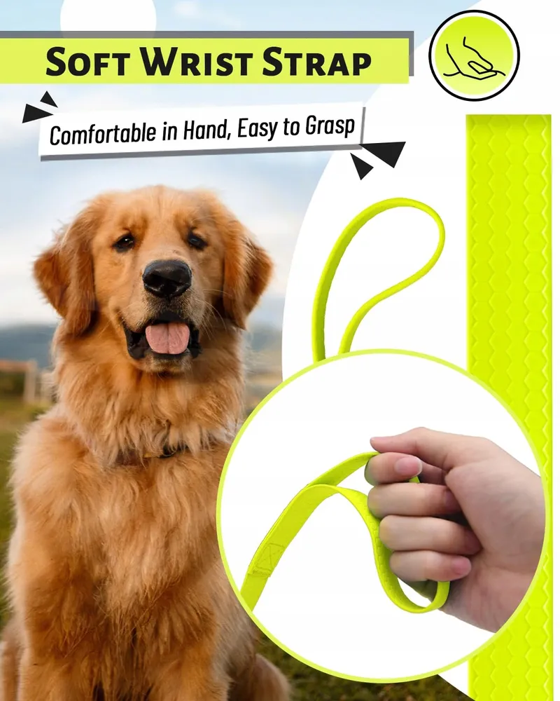 LOOXMEER Trainingslijn Hond 5m 7m 10m 15m 20m 25m 30m Neon Geel — foto 2