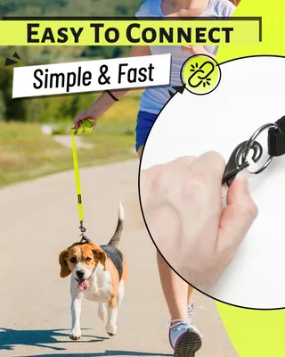 LOOXMEER Trainingslijn Hond 5m 7m 10m 15m 20m 25m 30m Neon Geel — miniatuur 6