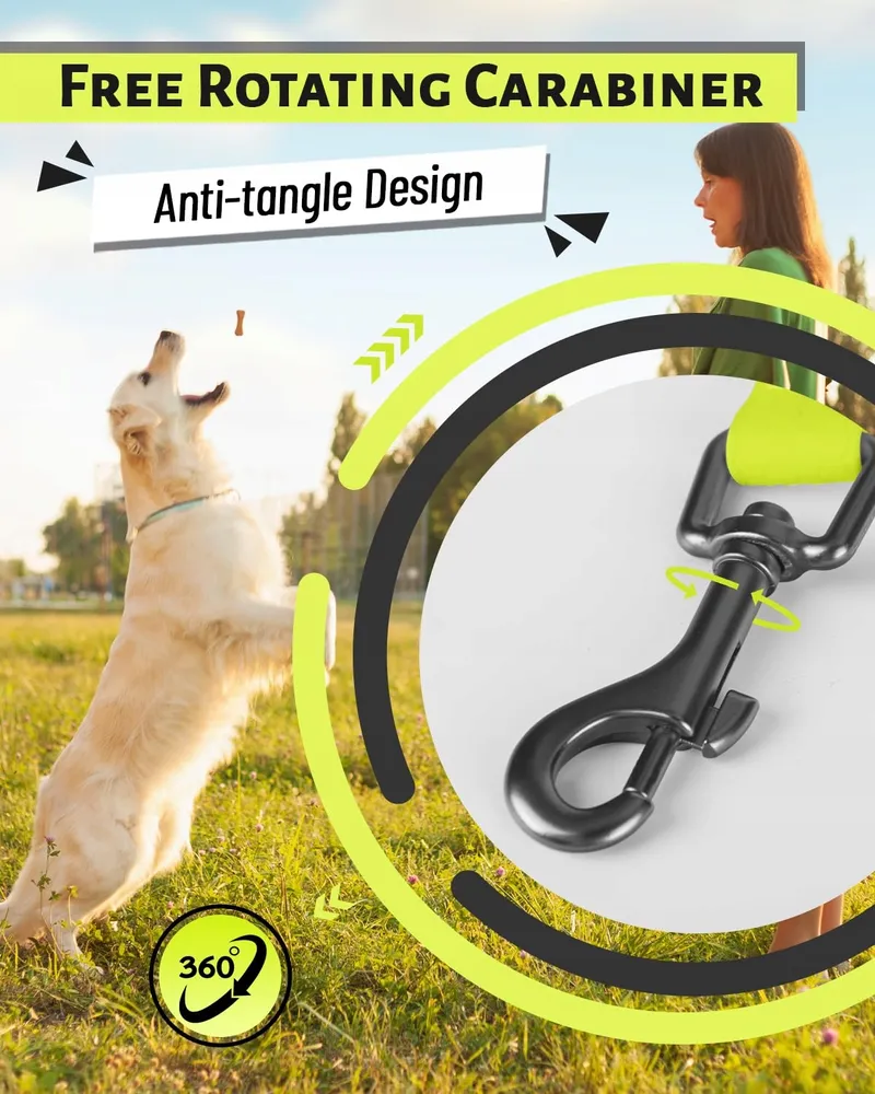 LOOXMEER Trainingslijn Hond 5m 7m 10m 15m 20m 25m 30m Neon Geel — foto 3