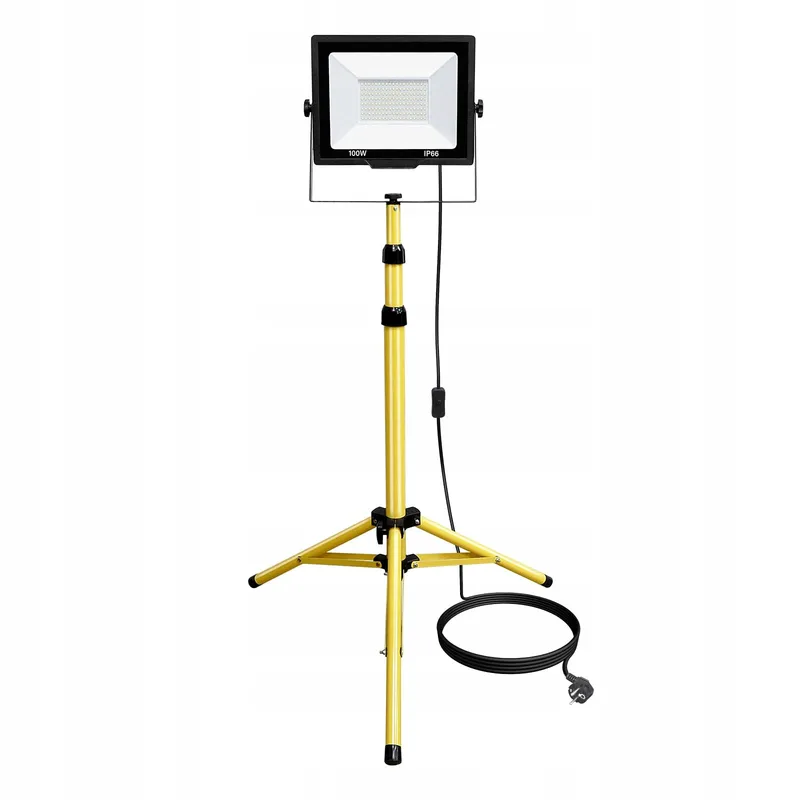RIGIDON 100W LED Bouwlamp Met Statief 10000LM Waterdicht Werkplaats — foto 1