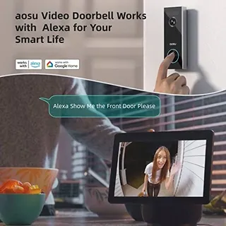 AOSU Video Deurbel 2K Camera AI Persoonsherkenning Alexa — miniatuur 6
