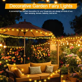 CSHARE Solar LED Lichtsnoer 5M 50 LED IP65 Tuin Terras — miniatuur 7