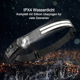 GSY LED Hoofdlamp 1000 Lumen Oplaadbaar Waterdicht — miniatuur 5