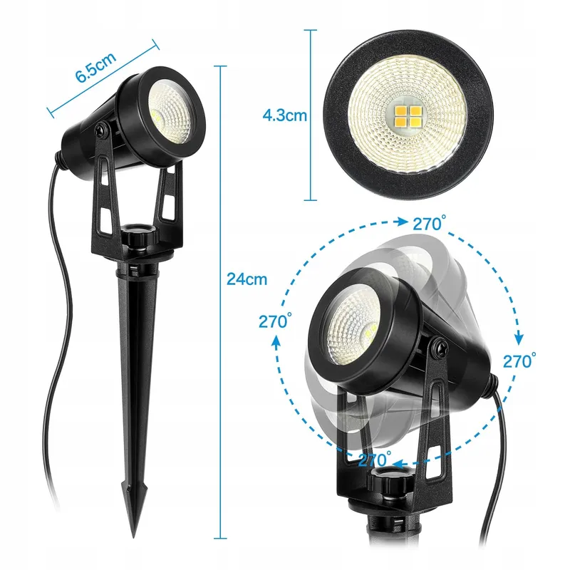 HUAEU Tuinverlichting 14m LED 12V IP65 Warmwit 3000K — foto 7