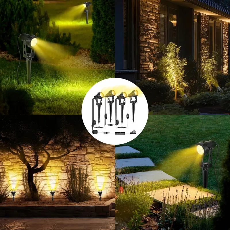 HUAEU Tuinverlichting 14m LED 12V IP65 Warmwit 3000K — foto 3