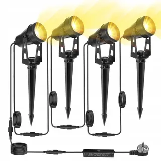 HUAEU Tuinverlichting 14m LED 12V IP65 Warmwit 3000K — miniatuur 1
