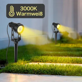HUAEU Tuinverlichting 14m LED 12V IP65 Warmwit 3000K — miniatuur 2
