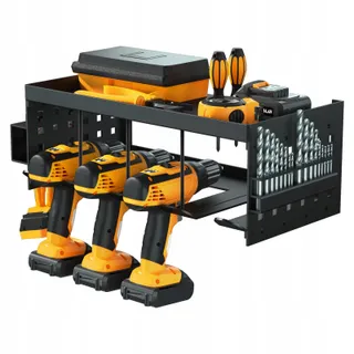 HEAVYDUTY Wandhouder voor Boormachine 4 Vakken Gereedschap — miniatuur 7