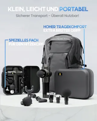 HELDENWERK Massagepistool 7 Koppen 30 Snelheden USB-C Warmtekop — miniatuur 8