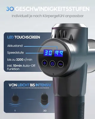HELDENWERK Massagepistool 7 Koppen 30 Snelheden USB-C Warmtekop — miniatuur 4