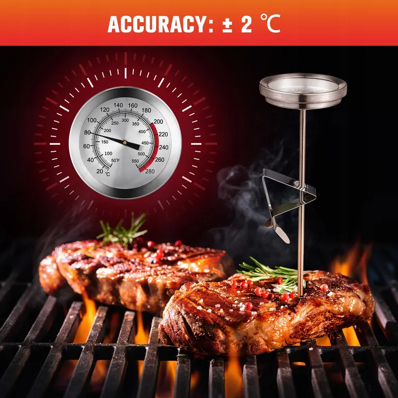 Analoge Keukenthermometer Vlees Grill Bakken 23cm — foto 6