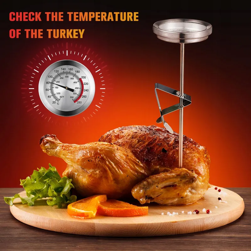 Analoge Keukenthermometer Vlees Grill Bakken 23cm — foto 7