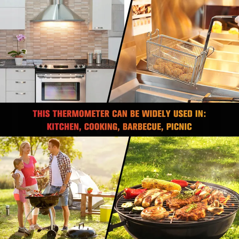 Analoge Keukenthermometer Vlees Grill Bakken 23cm — foto 8