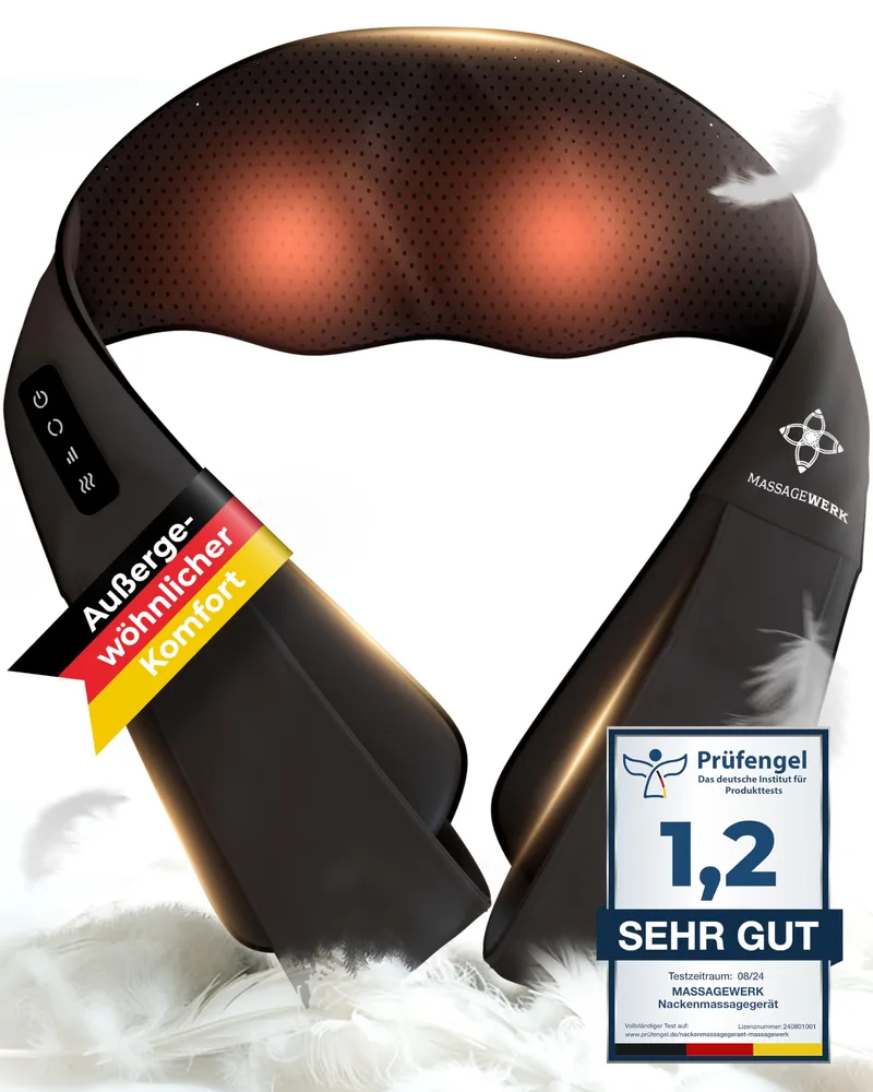MASSAGEWERK Shiatsu Massageapparaat Rug Nek Met Warmtefunctie — foto 9