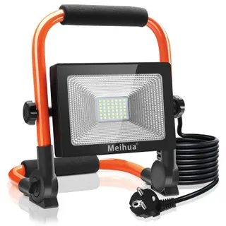 MEIHUA LED Bouwlamp 30W 2600LM IP66 Draagbaar 6500K Werkplaats — miniatuur 1