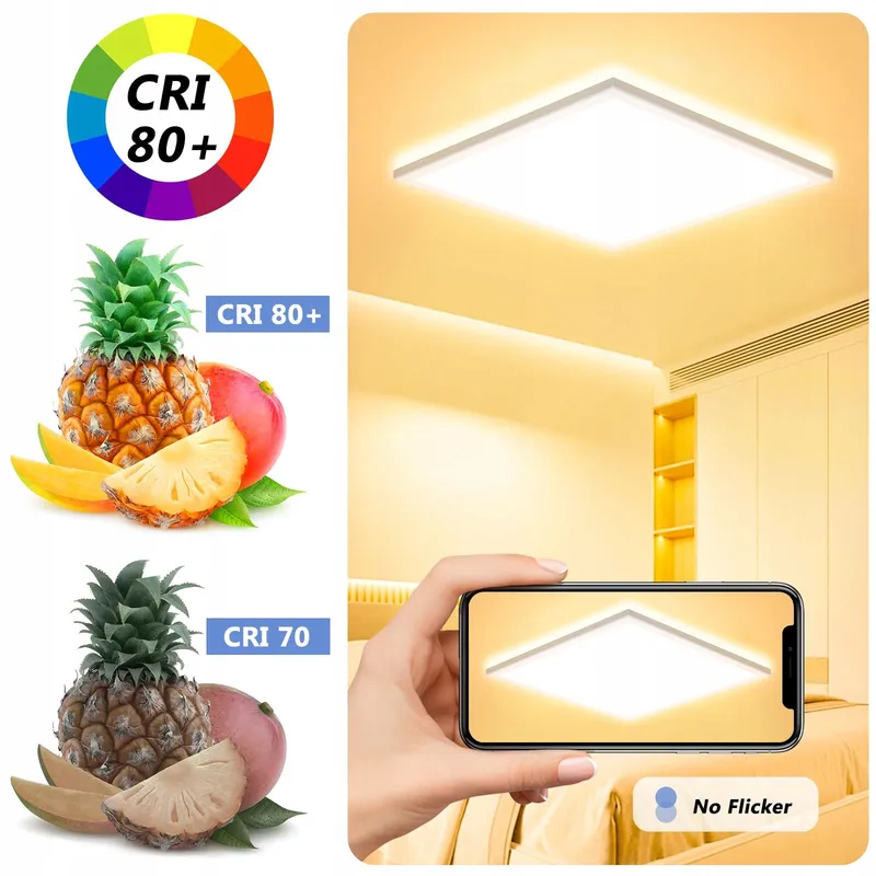 FELIIGO LED Plafondlamp 24W 2800LM IP44 Woonkamer Badkamer — foto 4