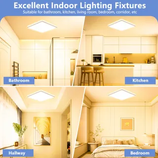 FELIIGO LED Plafondlamp 24W 2800LM IP44 Woonkamer Badkamer — miniatuur 7
