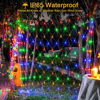 GHONLZIN Solar Lichtnet 1,5M 8 Modi Waterdicht — miniatuur 4