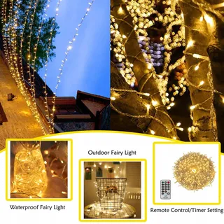 CORST 100m Kerstverlichting Buiten Waterdicht met Afstandsbediening — miniatuur 6
