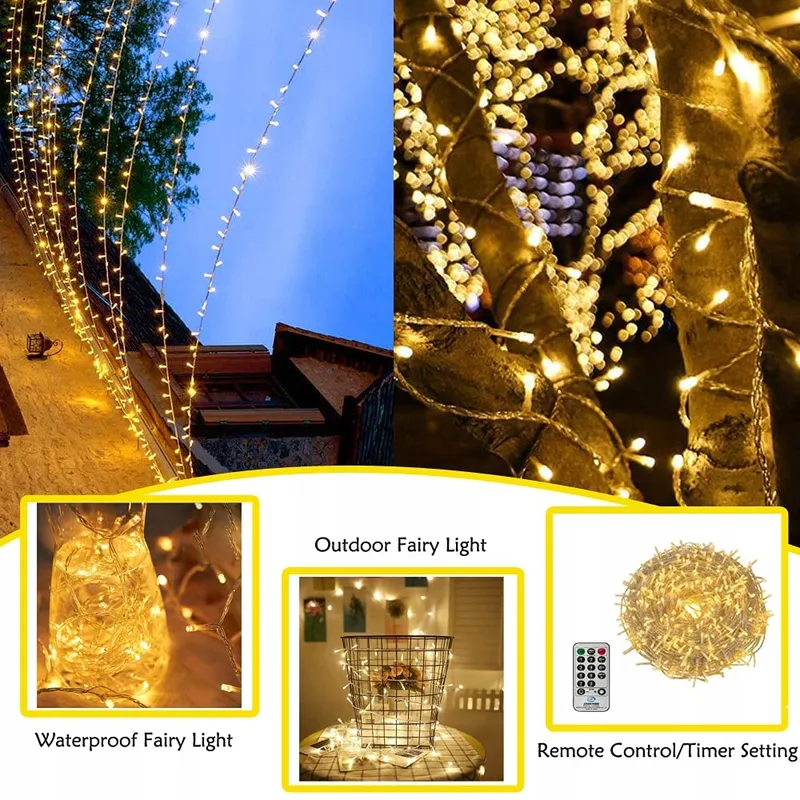 CORST 100m Kerstverlichting Buiten Waterdicht met Afstandsbediening — foto 6