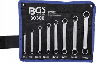 BGS Platte Ringsleutelset 6-22mm 8-delig — miniatuur 1