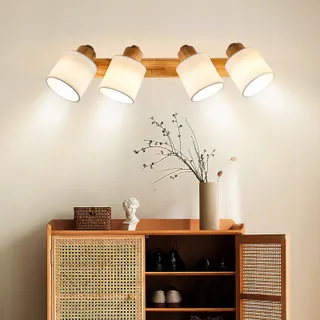 DOUGHELEC Plafondlamp 4-lichts Vintage E14 Voor Woonkamer — miniatuur 2