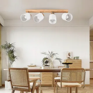 DOUGHELEC Plafondlamp 4-lichts Vintage E14 Voor Woonkamer — miniatuur 8